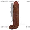 Funda de Pene Texturizada en TPR con Aro Escrotal de Estimulación
